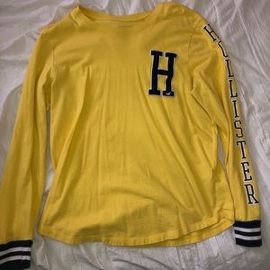 Hollister M long sleeve graphic Tee, yellow